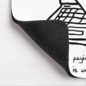 Boze kat vraagt aandacht - Funny Cat Mousepad Muismat (Hoek)