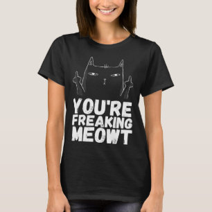 Boze katten Sarcastische Kat Zwarte Kat Humor T-shirt