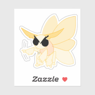 Boze Keizerlijke Mot Vinyl Sticker