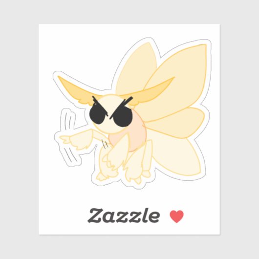 Boze Keizerlijke Mot Vinyl Sticker (Vel)