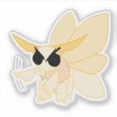 Boze Keizerlijke Mot Vinyl Sticker (Voorkant)