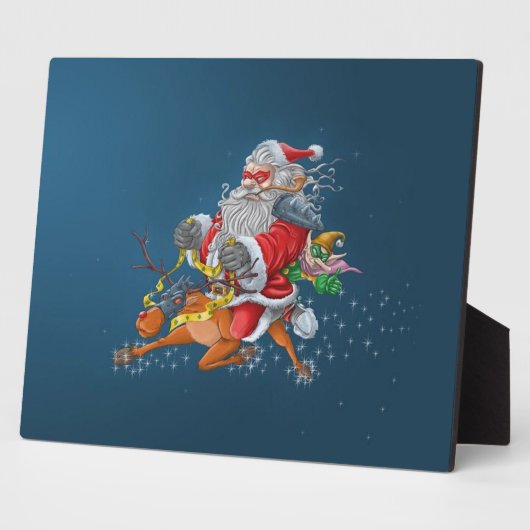 Boze kerstman fotoplaat (Zijkant)