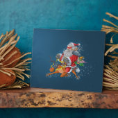 Boze kerstman fotoplaat (Zijkant)