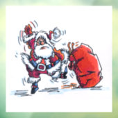 Boze kerstman raam klampen raamsticker (Vel 3)