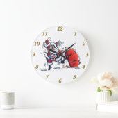 Boze kerstman wandklok (Huis)