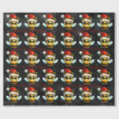 Boze kerstmannetjes hebben een onzalige kerst grap cadeaupapier (Vlak)