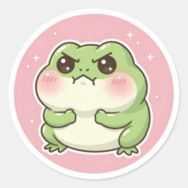 Boze Kikker Sticker Grappige Boze Kikker Meme Scha