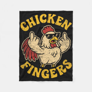 Boze Kip Die Middenvingers Opsteekt Pun Cluc Fleece Deken