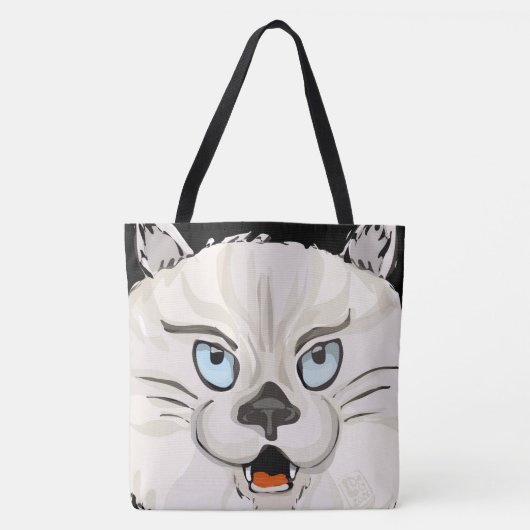 Boze Kitty Tote Bag (Voorkant)