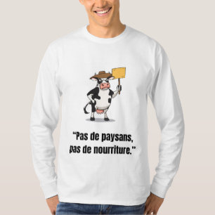 Boze Koe in Protest - Cartoon T-shirt