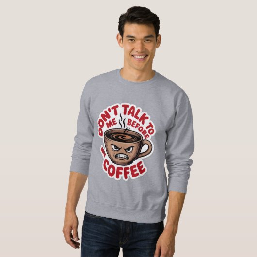 boze koffiebeker, T-shirt (Voorkant volledig)