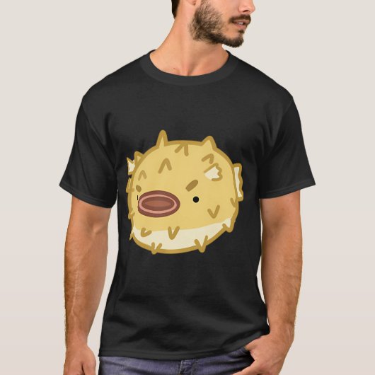 Boze kogelvis - wit t-shirt (Voorkant)