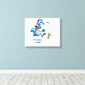 boze konijn  canvas afdruk (Insitu (Houten vloer))