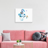 boze konijn  canvas afdruk (Insitu (Woonkamer))
