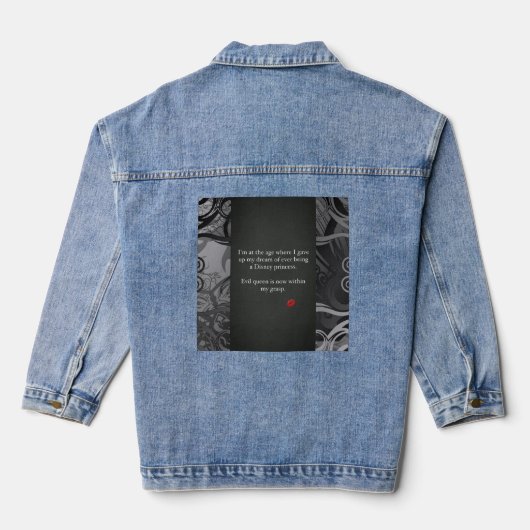 boze koningin denim jacket (Achterkant)