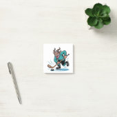 Boze Krampus speelt ijshockey kerstsport Post-it® Notes (Kantoor)