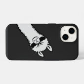 Boze Lama Fel Stoer Uitkijken Hoek Koele Zonnebril iPhone Hoesje (Achterkant horizontaal)