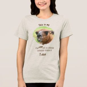 Boze Lama Slecht Humeur Grappig Tri-Blend Shirt