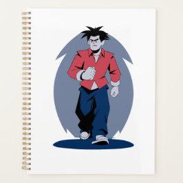 Boze man loopt planner
