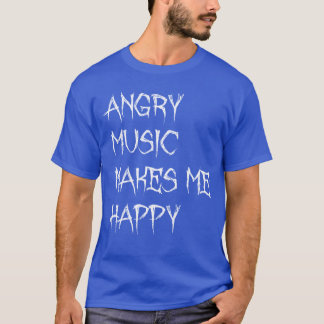 Boze muziek maakt me blij Funny Metal Muziek Metaa T-shirt