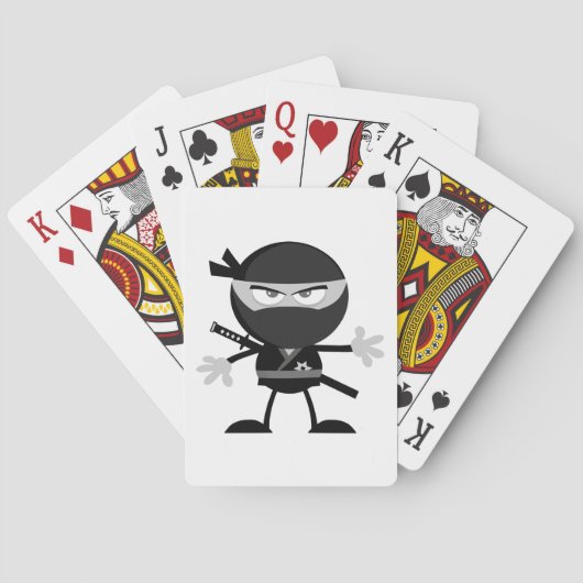Boze Ninja krijger Speelkaarten (Achterkant)