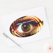 boze ogen ovale sticker (Envelop)