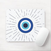boze oog (blauw) muismat (Met muis)