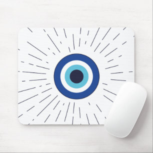 boze oog (blauw) muismat