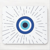 boze oog (blauw) muismat (Voorkant)