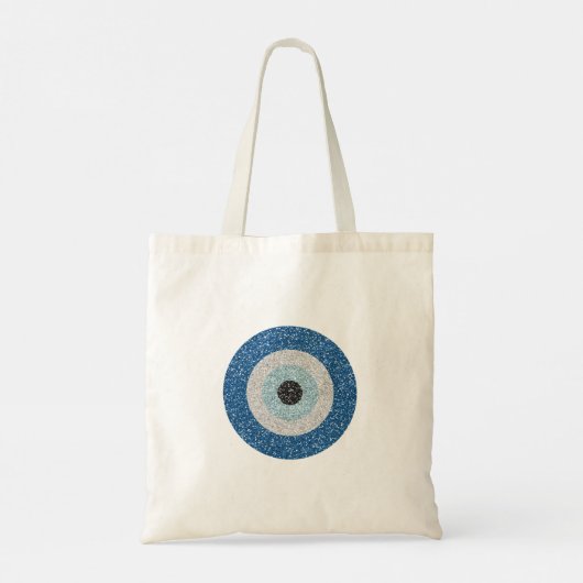 Boze oog - blauwe oog tote bag (Achterkant)