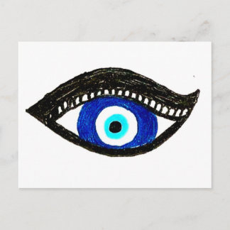 Boze oog briefkaart