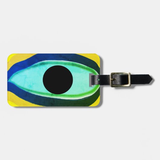 Boze Oog Goede Geluk Bagagelabel (Voorkant horizontaal)