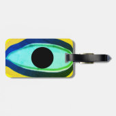 Boze Oog Goede Geluk Bagagelabel (Achterkant horizontaal)