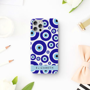 Boze Oog, Grieks Oog, Turks Oog, Mati, Uw Naam iPhone 16 Hoesje