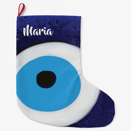Boze oog grote kerstsok (Voorkant)