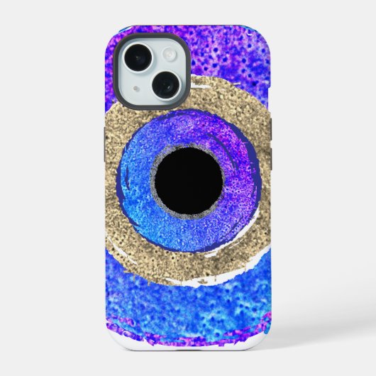 Boze oog  iPhone 15 case (Achterkant)