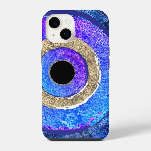 Boze oog iPhone hoesje (Achterkant)