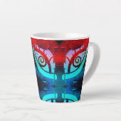 boze oog nacht latte mok (Rechterhoek)