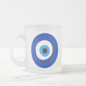 boze oog - oud symbool anti - quiteit talisman sup matglas koffiemok (Links)