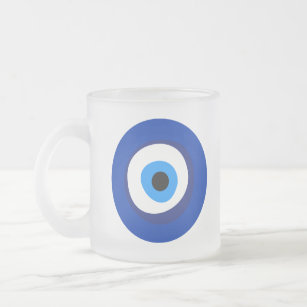 boze oog - oud symbool anti - quiteit talisman sup matglas koffiemok