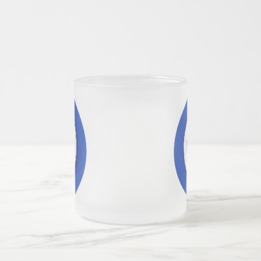 boze oog - oud symbool anti - quiteit talisman sup matglas koffiemok (Center)