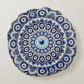 Boze oog rond kussen (Achterkant)