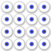 Boze Oog Sticker (Voorkant)
