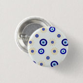 Boze Oog Symbool Ronde Button 3,2 Cm (Voorkant /achterkant)