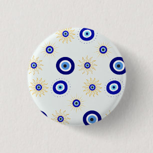 Boze Oog Symbool Ronde Button 3,2 Cm