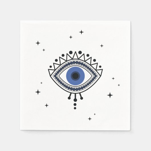 Boze oogbescherming etnische talisman magisch symb servet (Voorkant)