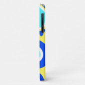 Boze Oogoog Lucky Symbol Blauw, Wit en Geel Case-Mate iPhone Case (Achterkant/links)