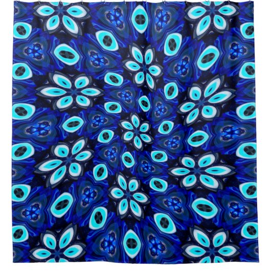 Boze oogpatronen douchegordijn (Voorkant)