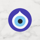 boze oogsymbool antieke nazar fatima talisman char confetti (Kleine voorkant)