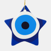 boze oogsymbool grieks oostenrijks arabisch talism keramisch ornament (Voorkant)
